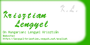 krisztian lengyel business card